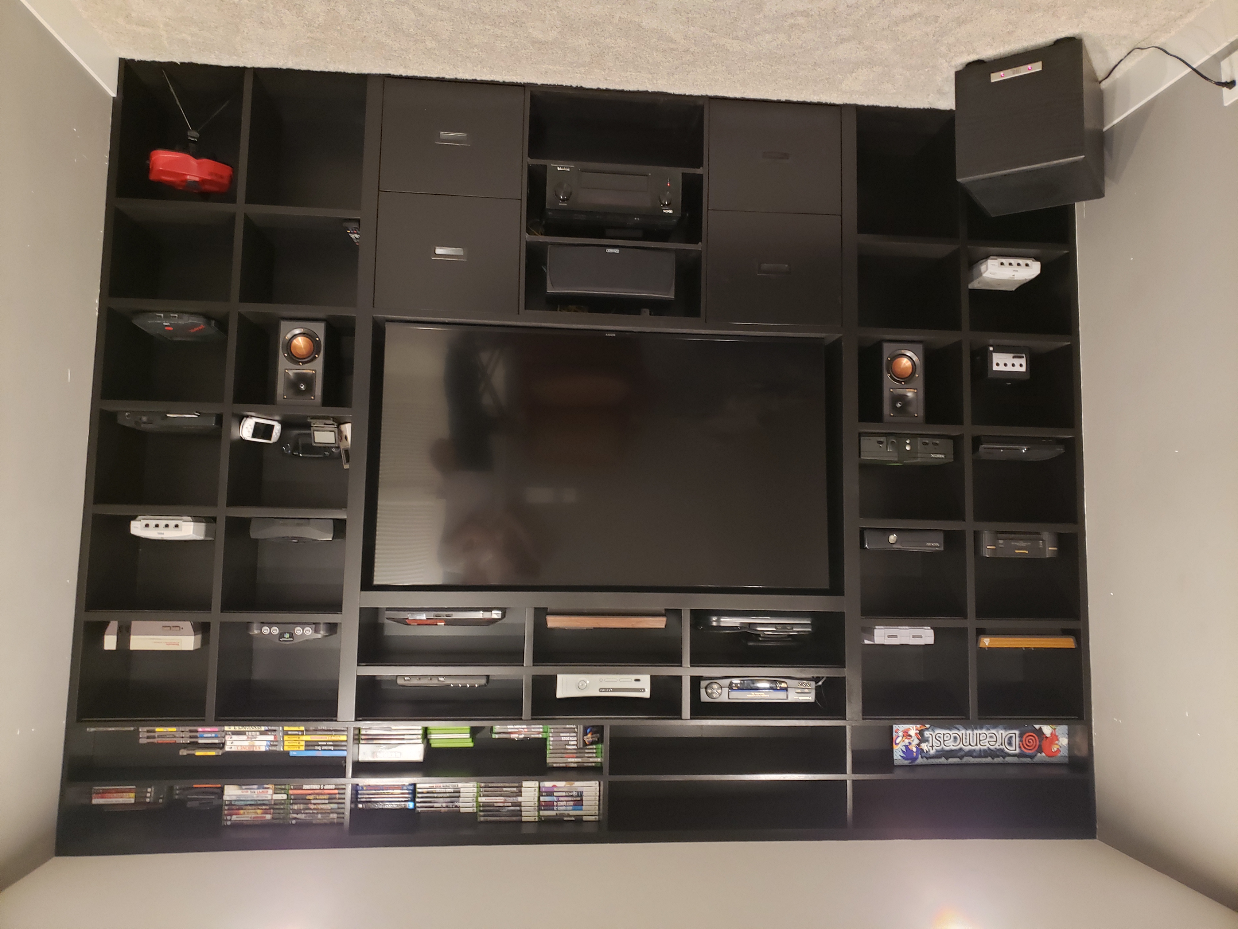 Game console display wall